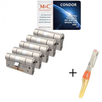 M&C Condor SKG3 - 5 cilinders met 7 sleutels