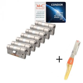 M&C Condor SKG3 - 7 cilinders met 8 sleutels