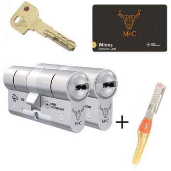 M&C Minos SKG3 - 2 cilinders met 5 sleutels