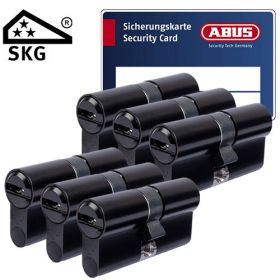 Abus Bravus 3000 SKG3 mat zwart - 6 cilinders met 18 sleutels