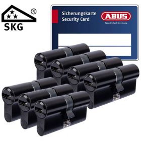 Abus Bravus 3000 SKG3 mat zwart - 7 cilinders met 21 sleutels