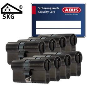Abus Zolit 1000 SKG3 mat zwart - 8 cilinders met 24 sleutels