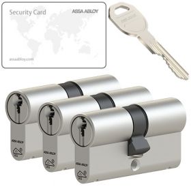 Assa Abloy C250 SKG3 - 3 cilinders met 9 sleutels