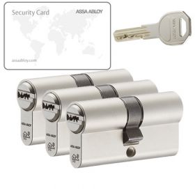 Assa Abloy K100 SKG2 - 3 cilinders met 9 sleutels