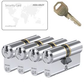 Assa Abloy C310 SKG3 - 4 cilinders met 12 sleutels