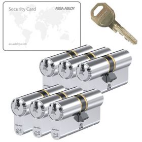 Assa Abloy C310 SKG3 - 6 cilinders met 18 sleutels