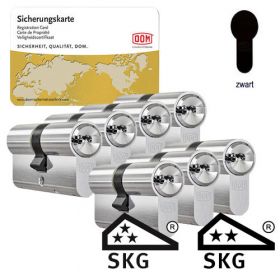 Dom IX Twido SKG3 zwart - 7 cilinders met 21 sleutels