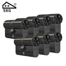 DOM Plura SKG2 zwart - 7 cilinders met 21 sleutels
