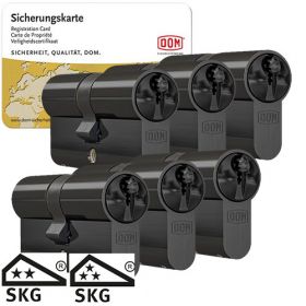DOM Sigma Plus SKG2 zwart - 6 cilinders met 18 sleutels