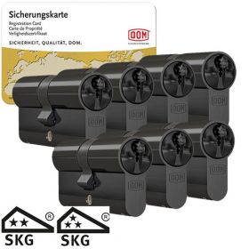 Dom Sigma Plus SKG2 zwart - 7 cilinders met 21 sleutels