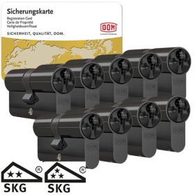 Dom Sigma Plus SKG2 zwart - 9 cilinders met 27 sleutels