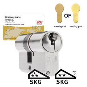 DOM Sigma Plus SKG3 messing - 1 cilinder met 3 sleutels