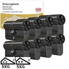 DOM Sigma Plus SKG3 zwart - 8 cilinders met 24 sleutels
