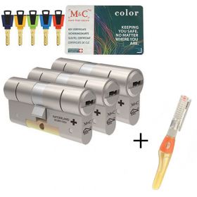 M&C Color+ SKG3 - 3 cilinders met 5 sleutels