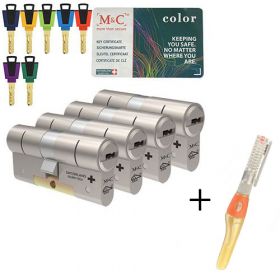 M&C Color+ SKG3 - 4 cilinders met 7 sleutels