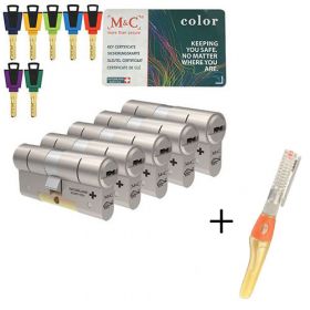 M&C Color+ SKG3 - 5 cilinders met 7 sleutels