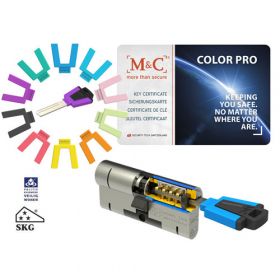 M&C Color Pro 32/32 set 1 cilinderslot met 3 sleutels SKG3