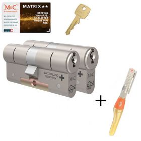 M&C Matrix M2 SKG2 - 2 cilinders met 5 sleutels