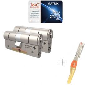 M&C Matrix SKG3 - 2 cilinders met 5 sleutels