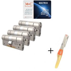 M&C Matrix SKG3 - 4 cilinders met 7 sleutels