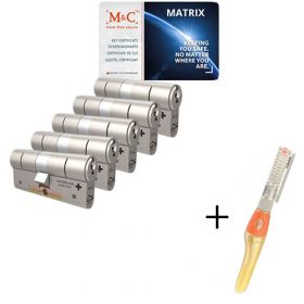 M&C Matrix SKG3 - 5 cilinders met 7 sleutels