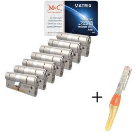M&C Matrix SKG3 - 7 cilinders met 8 sleutels