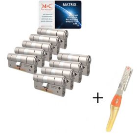 M&C Matrix SKG3 - 9 cilinders met 8 sleutels