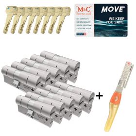 M&C Move SKG3 - 10 cilinders met 8 sleutels