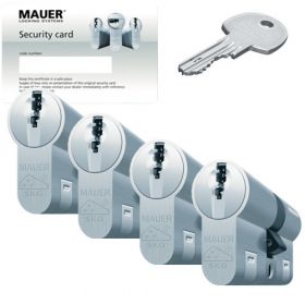 Mauer DT1+ SKG3 - 4 cilinders met 12 sleutels