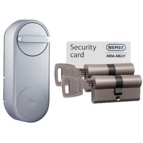 Yale Linus smart lock zilver + 2x Nemef NF3 cilinder SKG3