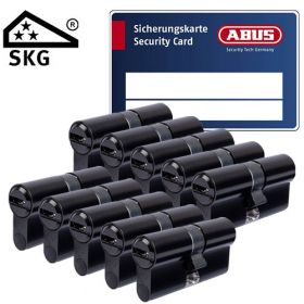 Abus Bravus 3000 SKG3 mat zwart - 10 cilinders met 30 sleutels
