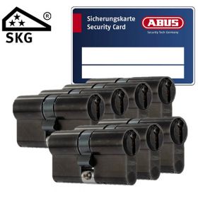 Abus S6+ SKG3 mat zwart - 7 cilinders met 21 sleutels