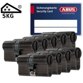 Abus S6+ SKG3 mat zwart - 9 cilinders met 27 sleutels