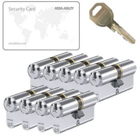 Assa Abloy C310 SKG3 - 9 cilinders met 27 sleutels