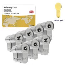 Dom Diamant SKG3 messing - 7 cilinders met 21 sleutels