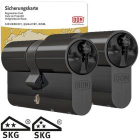 Dom Sigma Plus SKG2 zwart - 2 cilinders met 6 sleutels