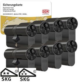 Dom Sigma Plus SKG2 zwart - 8 cilinders met 24 sleutels