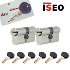 Iseo R7 30/30 set 2 cilindersloten met 6 sleutels SKG3