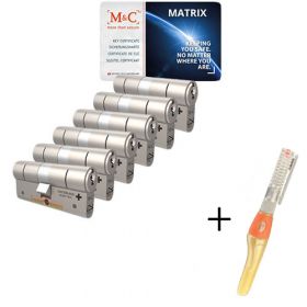 M&C Matrix SKG3 - 6 cilinders met 8 sleutels