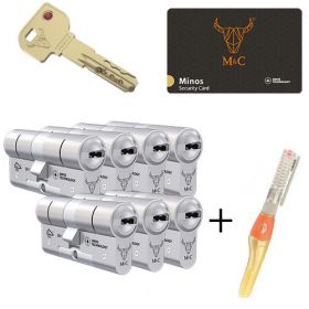 M&C Minos SKG3 - 7 cilinders met 8 sleutels