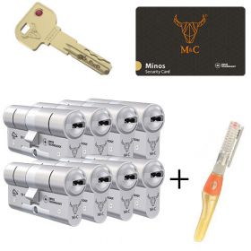 M&C Minos SKG3 - 8 cilinders met 8 sleutels