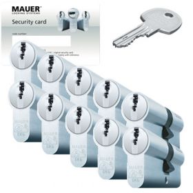 Mauer DT1 SKG3 - 10 cilinders met 30 sleutels
