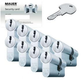 Mauer DT1 SKG3 - 9 cilinders met 27 sleutels