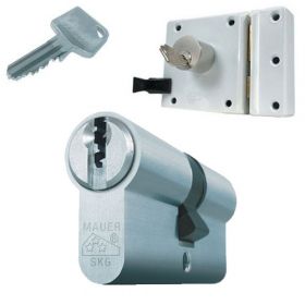 Mauer oplegslot wit + 1x Mauer F3 cilinder