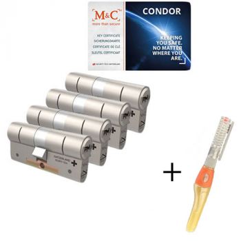 M&C Condor SKG3 - 4 cilinders met 7 sleutels