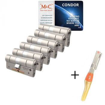 M&C Condor SKG3 - 6 cilinders met 8 sleutels