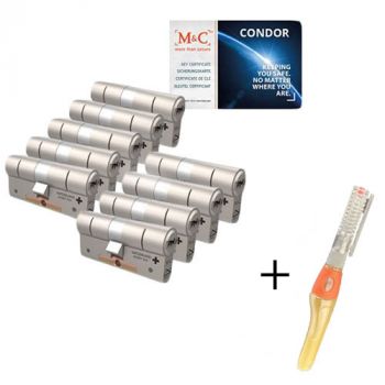 M&C Condor SKG3 - 9 cilinders met 8 sleutels